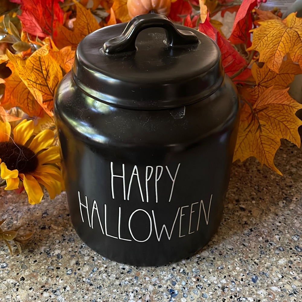 Happy Halloween Rae Dunn Cookie Jar